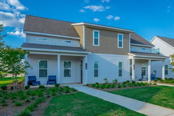 Townhouse with private porch at Anthem Luxury Rentals and Apartments in Huntsville, AL